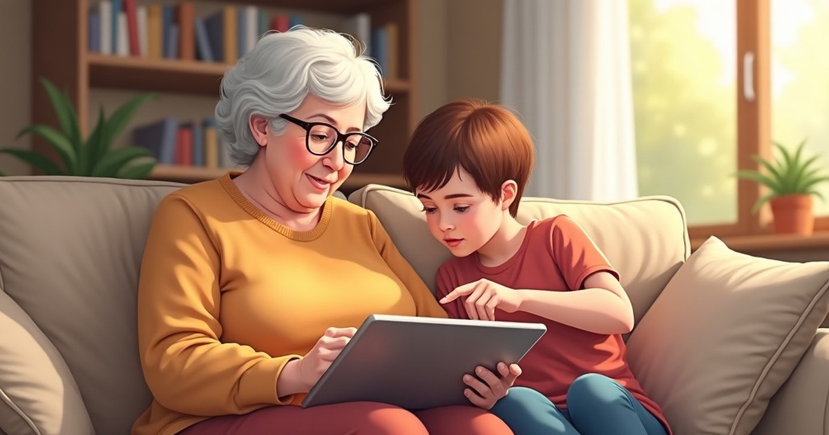 AI and Grandkids. How to talk about AI with your grandchildren from Plainly AI